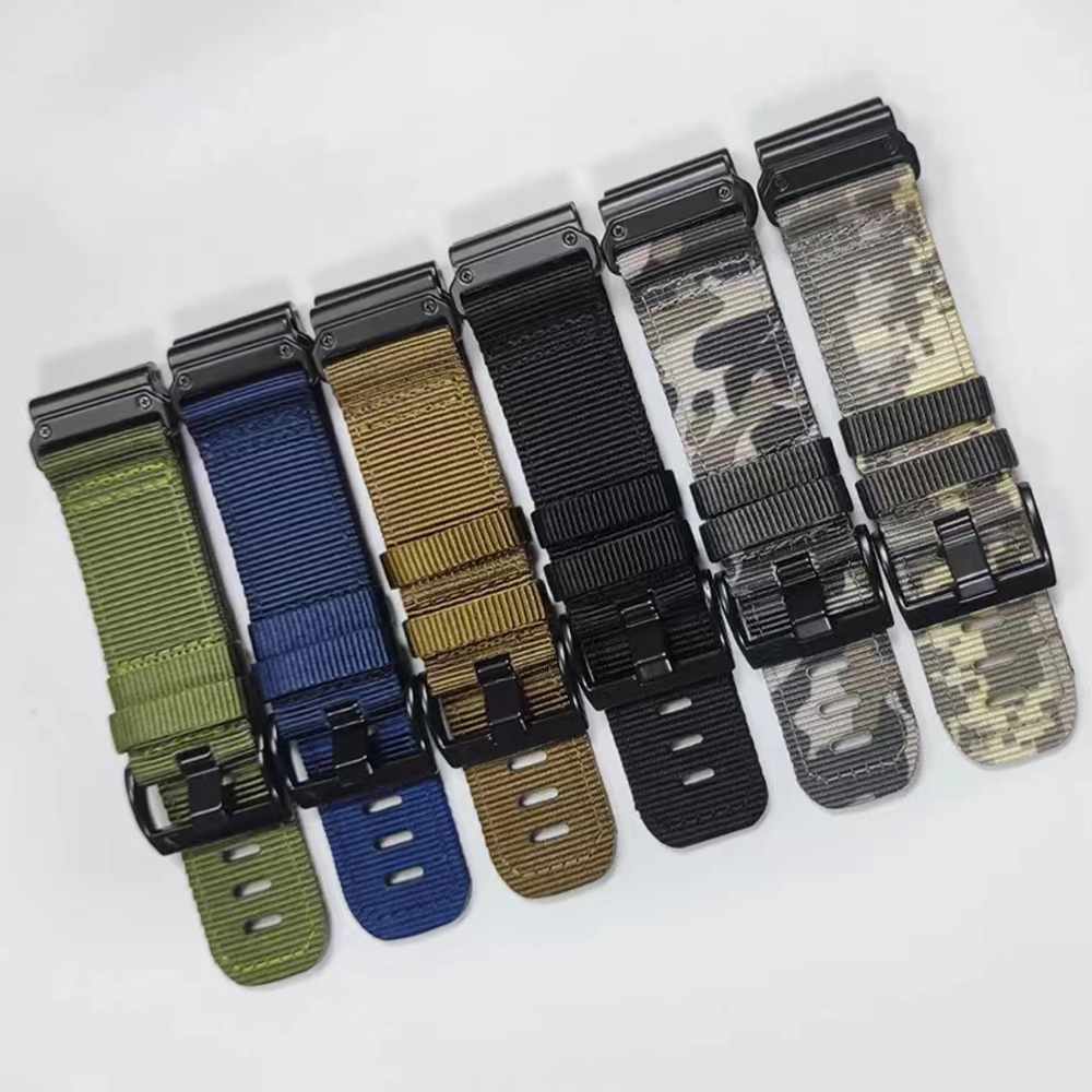 22mm 26mm QuickFit Nylon Uhrenarmbänder für Garmin Fenix 7 7X 6 6X Profi 5X 5Plus geflochtenes Armbinde für Garmin Epix Profi Gen 2 Enduro 3 2
