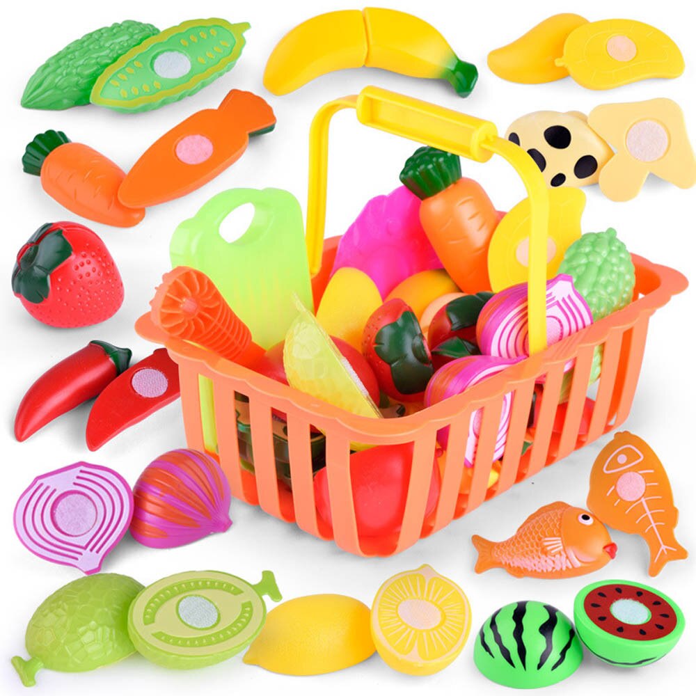 Kids Pretend Play Plastic Voedsel Speelgoed Snijden Fruit Groente Voedsel Pretend Play Kinderen Voedsel Speelgoed Snijden Set Speelgoed