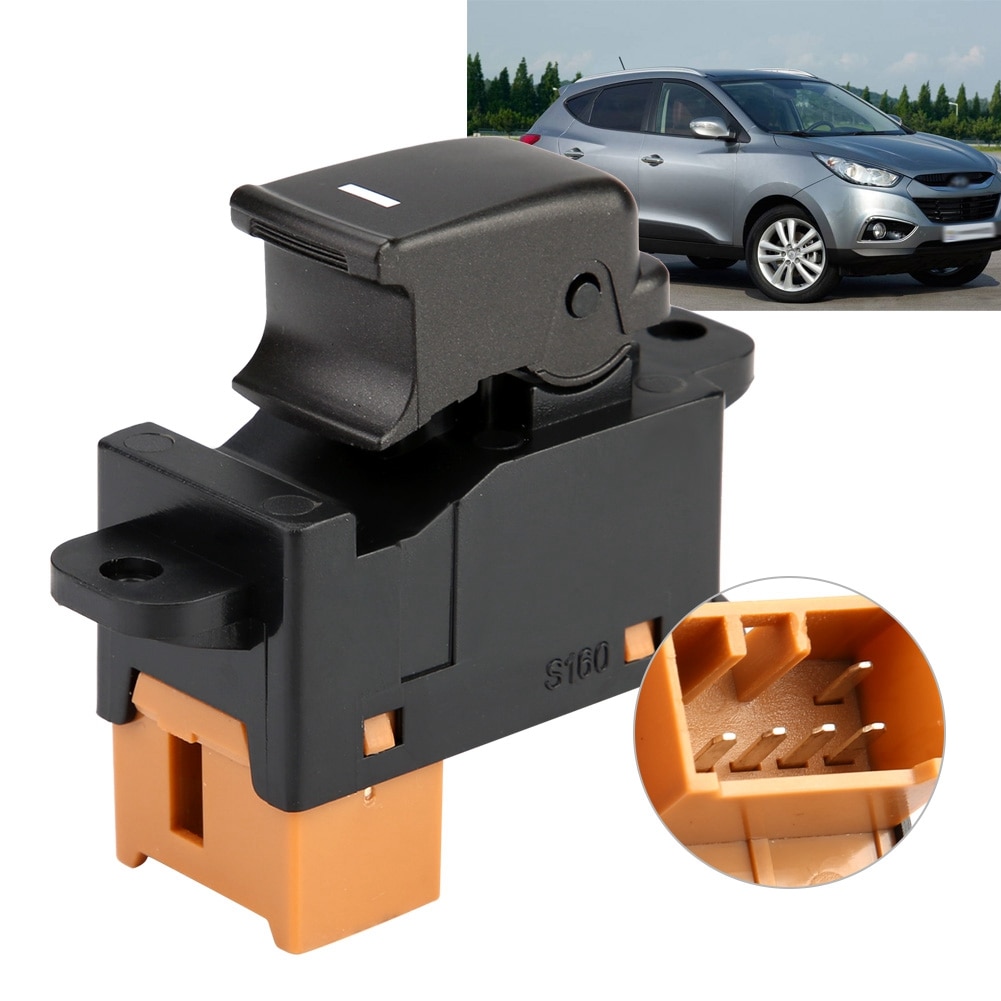 93580-3 k 500 bil-styling abs plast bak elektriska elfönsterhissar manöverbrytare för hyundai sonata svart