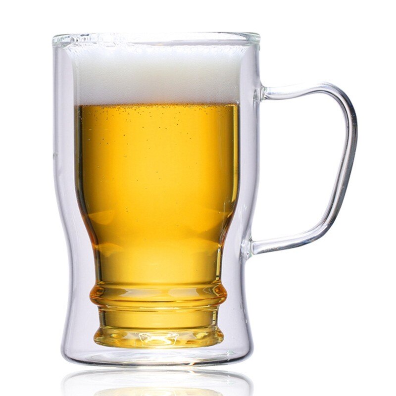 Large Beer Glasses Set Of 4 Thick Quality Glass Mugs With...