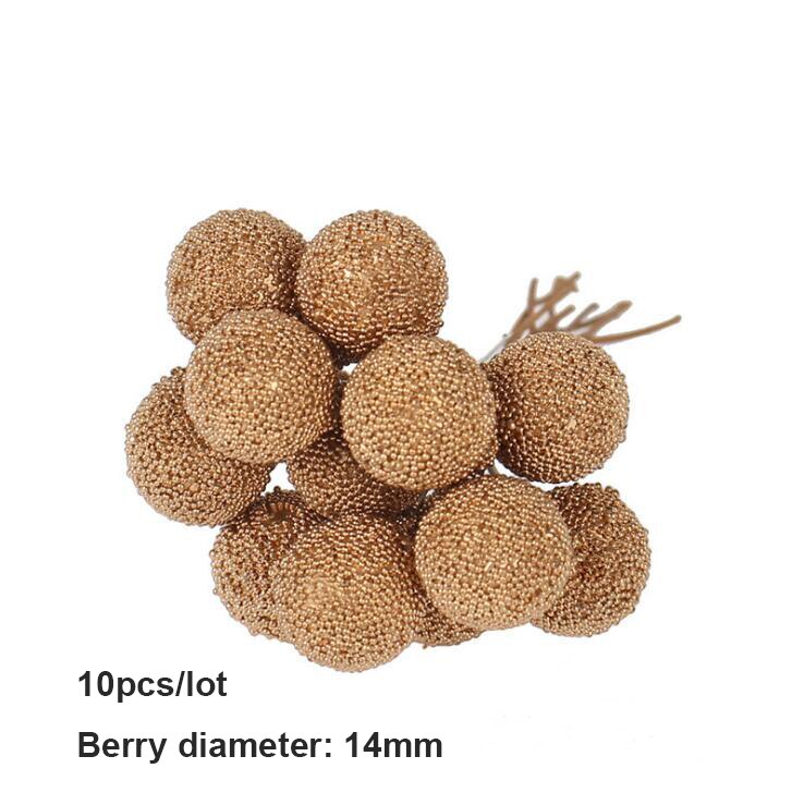 8/10/12/90/144 stücke Handwerk Blumen Materialien Diy Kasten Kranz Sammelalbum Staubblatt Beere Obst Bündel Gold Künstliche Pflanzen: Modell 7