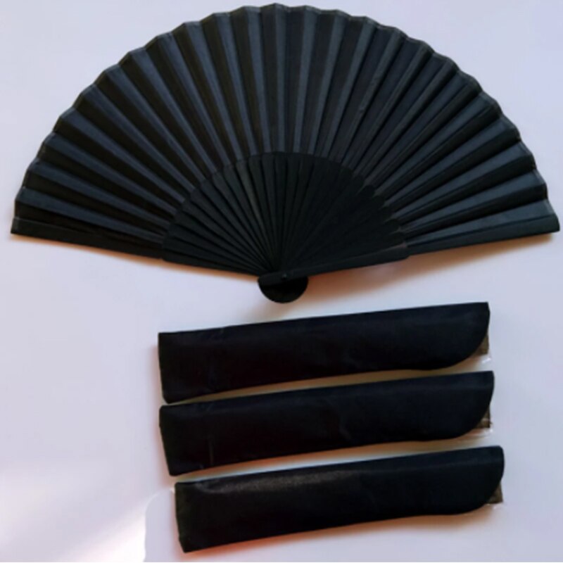 Chinese Stijl Zwart Vintage Hand Fan Folding Fans Dance Wedding Party Favor Chinese Dance Party Folding Fans