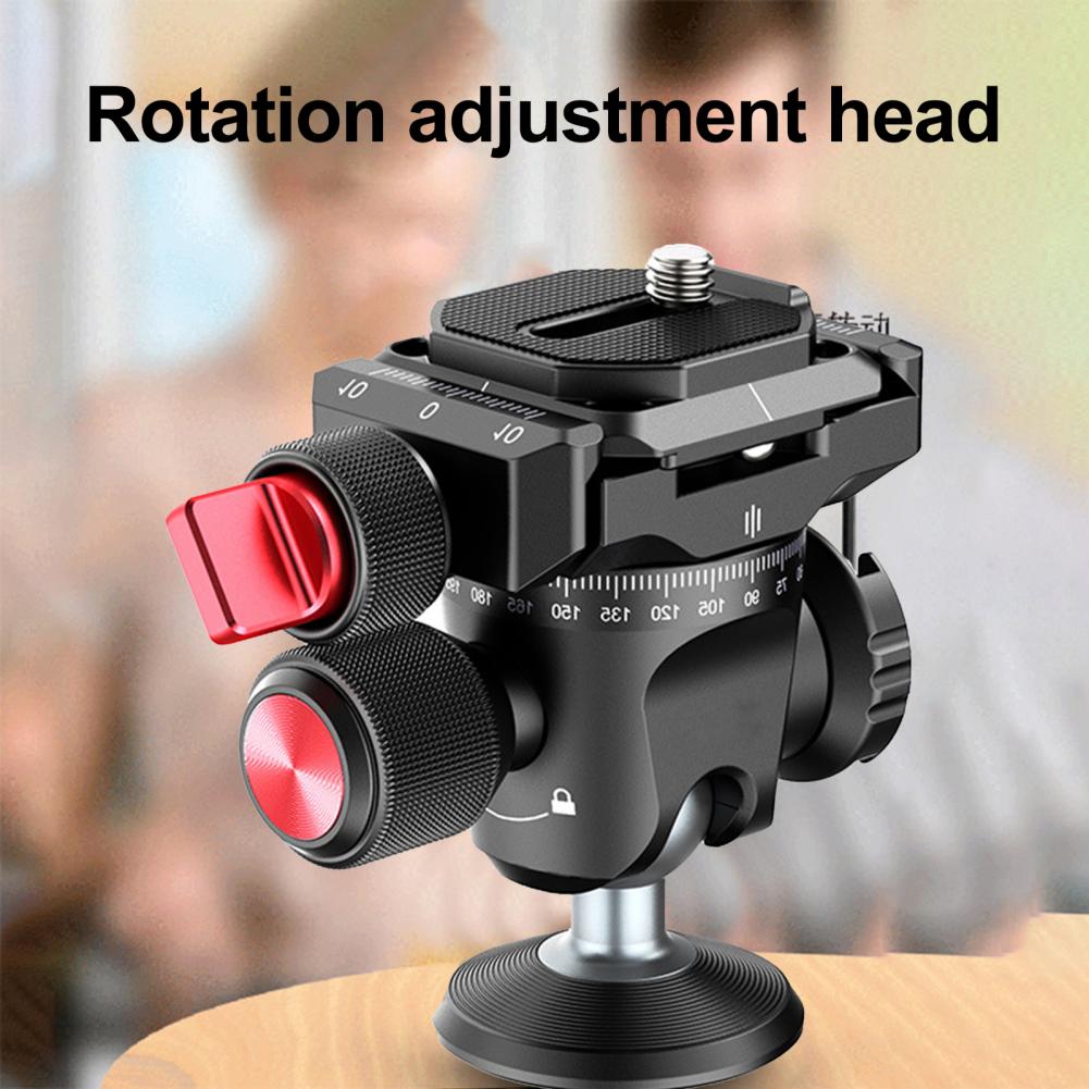 Ulanzi U-120 Tripod Head 360 Degree Rotating Anti-skid Inverted Tripod Gimbal for Camera Durable Inverted Head Aluminum Alloy