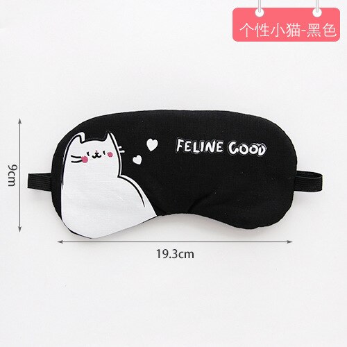 1PCS Korean Version Cartoon Personality Sleep Eye Mask Sleep Shading Breathable Men And Women Ice Bag Compress Desk Set: G