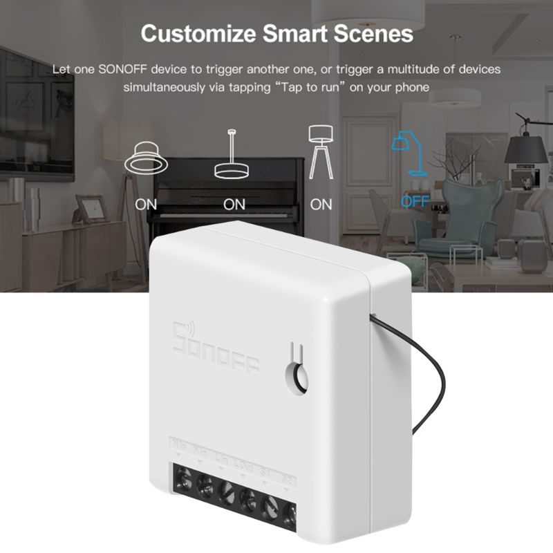 Voor Sonoff Mini Diy Smart Switch Kleine Wifi Schakelaar Voor Alexa Google Home Afstandsbediening Alarmsysteem
