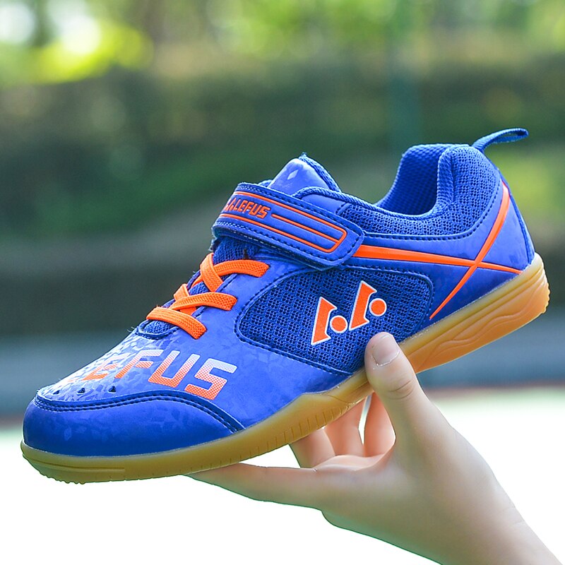 Kids Table Tennis Shoes Breathable Non-slippery Ping Pong Racket Shoes Boys Girls Lightweight Children Sports Training Sneakers