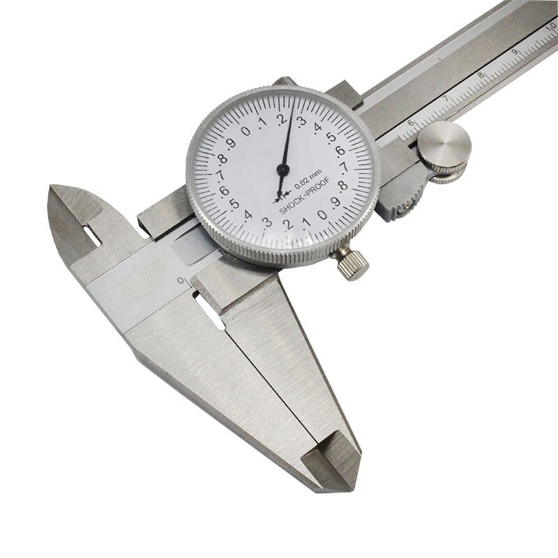 Dial Calipers 0-200mm for 0.02mm Vernier Caliper Gauge Shockproof Measuring Tool High Precision Caliper With Table: Default Title