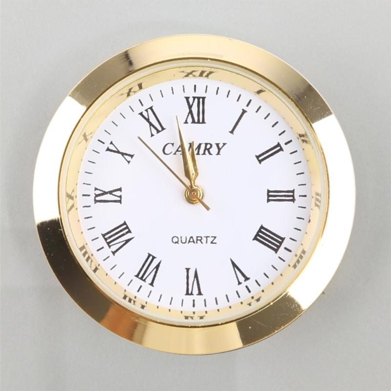 157F Reloj cuarzo Movimiento Relojes redondos para cabeza Insertar nave clásica del reloj para mujeres que usan