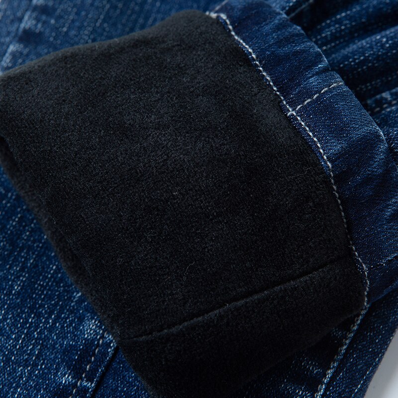 IENENS Winter Jungen Warme Kleidung Jeans Klassische BöHöhle freundlicher Denim Kleidung Hosen freundlicher Baby Junge Plus Samt Hosen