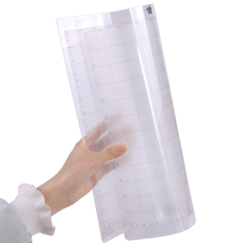 1PC Transparent Adhesive Mat With Measuring Grid 30.5 X 30.5cm Replacement Cutting Mat For Silhouette Plotter Machine