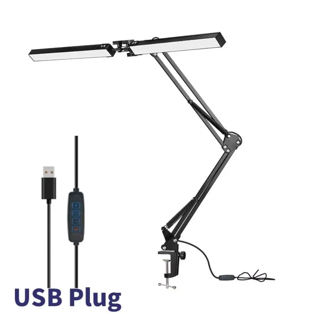 360 ° Rotatie Tuimelaar LED Tafellamp Verstelbare Helderheid 3 Kleurmodi LED Bureaulamp 160LED Super Heldere Leeslamp