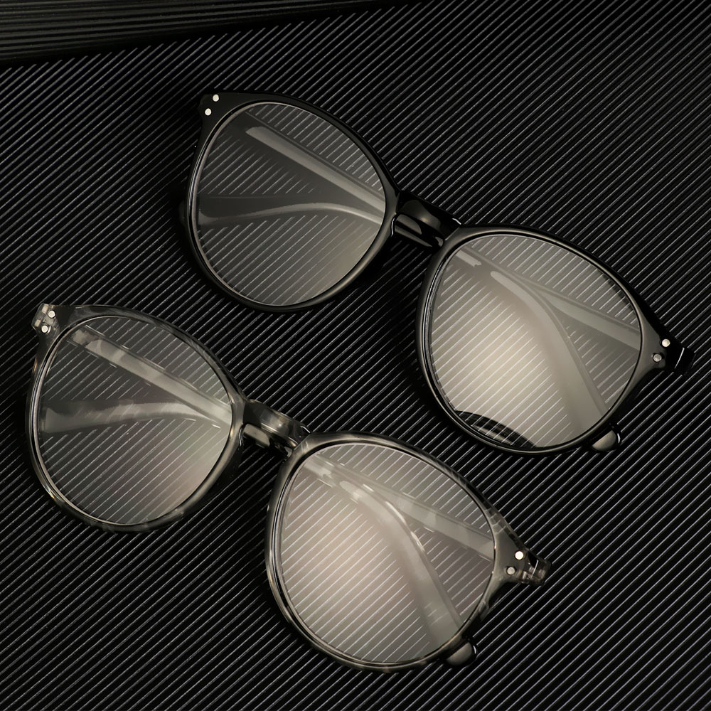 Unisex Black Leopard Print Round Frame Eyeglasses Anti Blue Light Radiation Myopia Glasses Optical Eyewear -1.0~-4.0