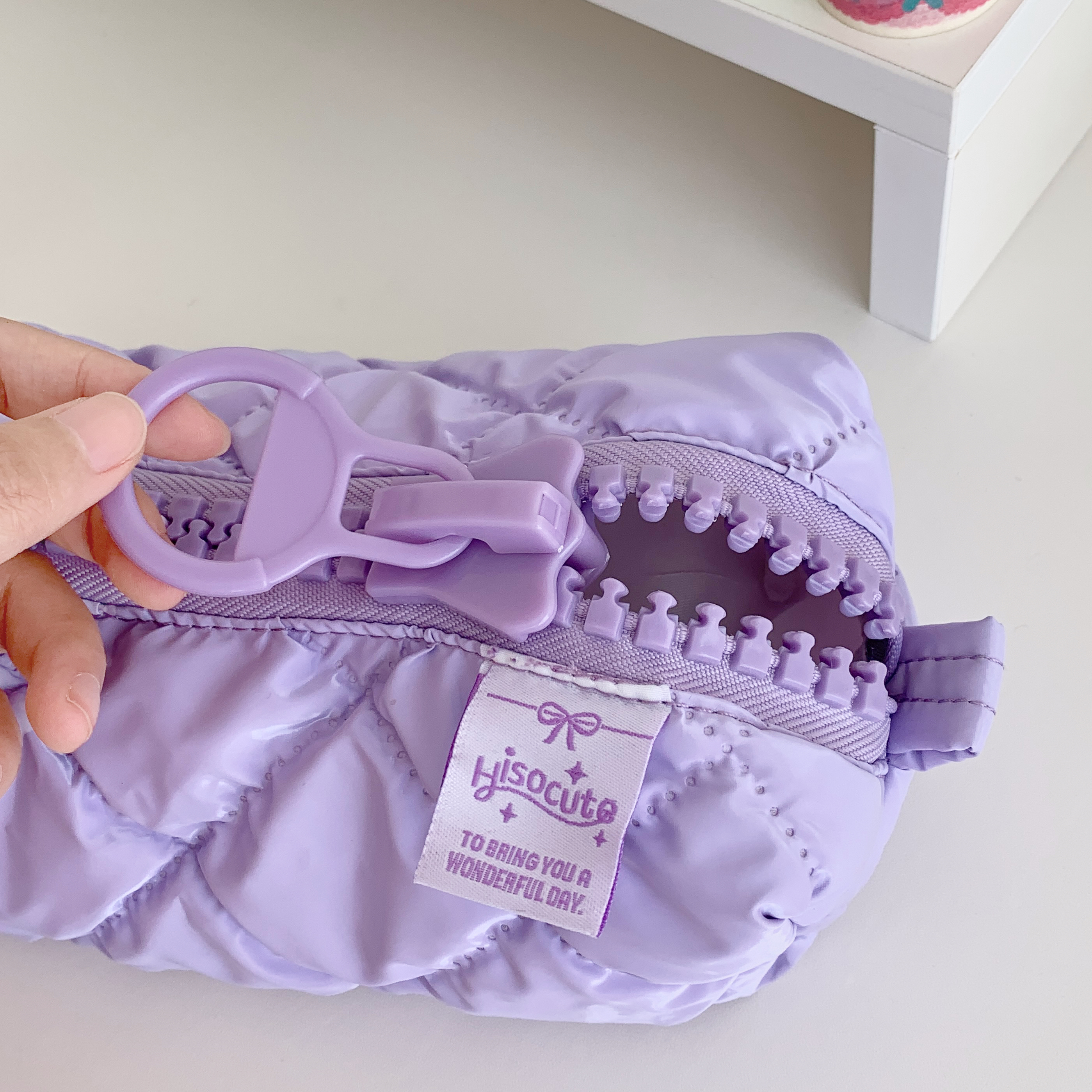 Estuche para lápices con cremallera grande y acolchado suave, bolsa de almacenamiento estacionaria escolar, bolsa para bolígrafos de gran capacidad