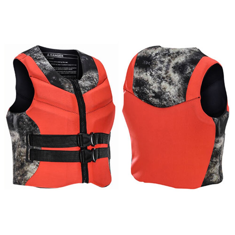 Adults Vest Life Jacket Kayak Motorboats Jet Ski Surf Wakeboard Fishing Vest Swimming Surf Rescue Boat Raft Sailing Safety Vest: V5006 Orange / XL 80-90KG