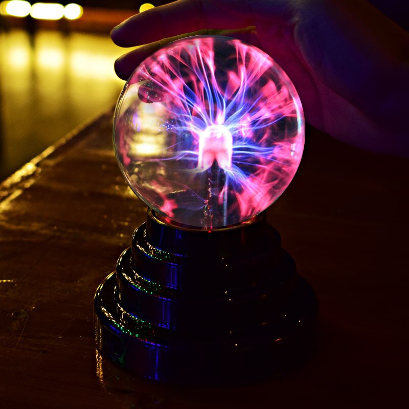 Usb plasma kugle elektrostatisk kugle lys krystal lampe kugle desktop julefest berøringsfølsomt lys husholdningsprodukter