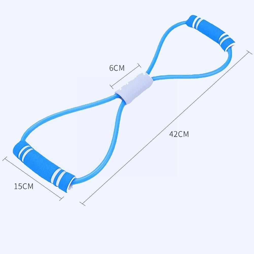 Cuerda de tensión para Yoga y Fitness, banda de pecho resistente a la polea de pared, artefacto para perder peso muscular, 8 cuerdas expansoras, Y0p2