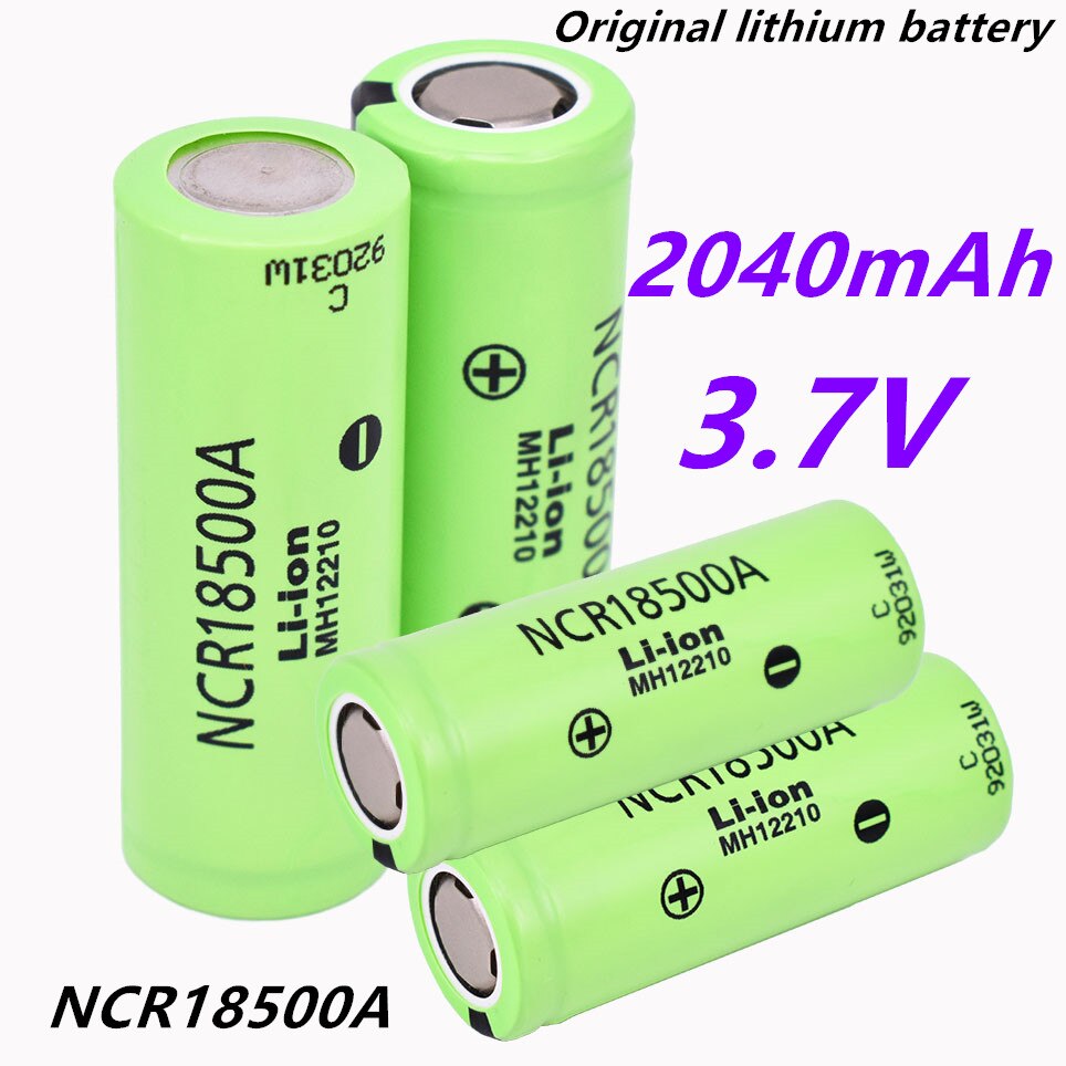 18500a 3.7V 18500 2040mAh 100% Original For Panasonic NCR18500A 3.6V battery for Toy Torch Flashlight ect