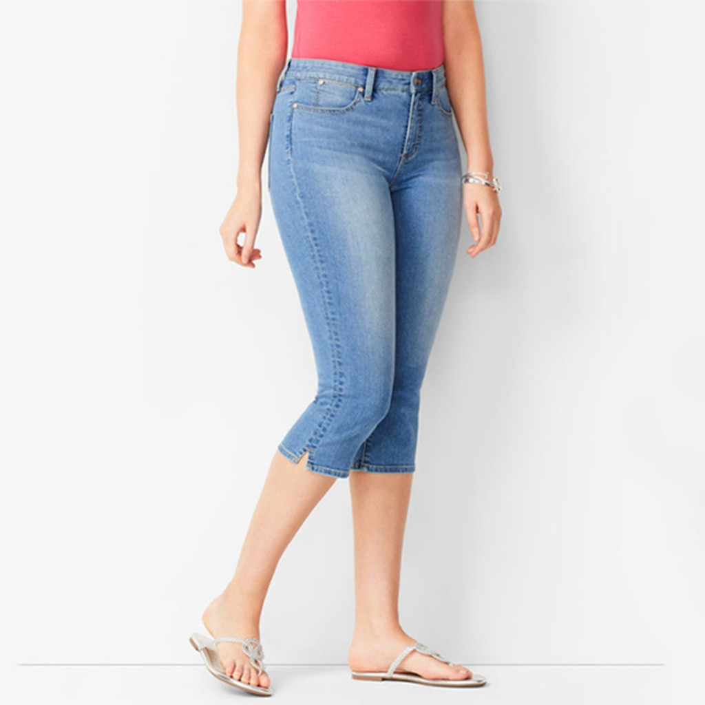 Jeans Frauen Höhe Waisted Denim Jeans strecken schlank Hose Kalb Länge Jean Femme Hose 4XL Plus Größe De Mujer Jeans Femme: C / XS