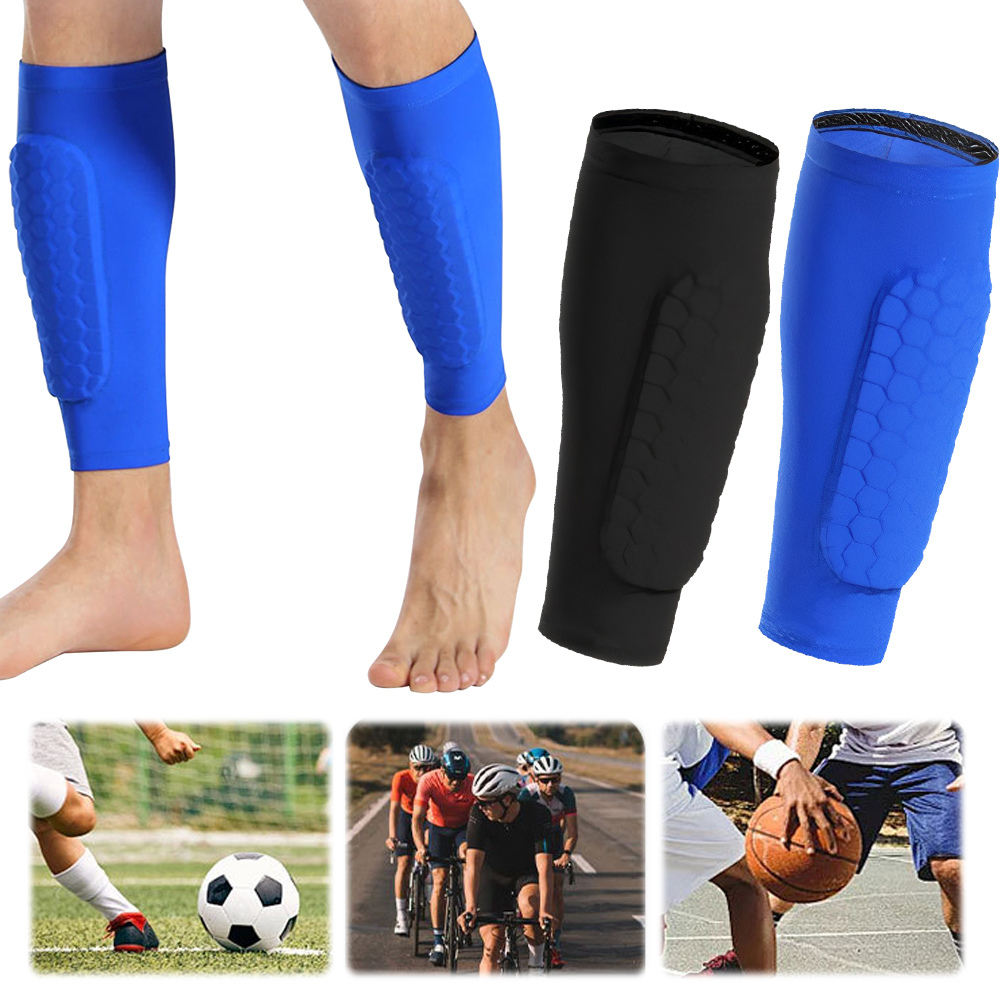 Espinilleras de fútbol, manga de compresión para pantorrilla, espinilleras deportivas cómodas, funda protectora antideslizante para pantorrilla para deportes físicos
