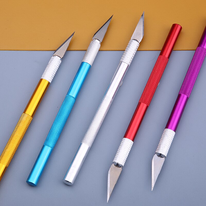 Stainless Steel Precision Knife Hobby Knife Razor Tool with Art Work Cutting Caving Sculpture Knife with Free