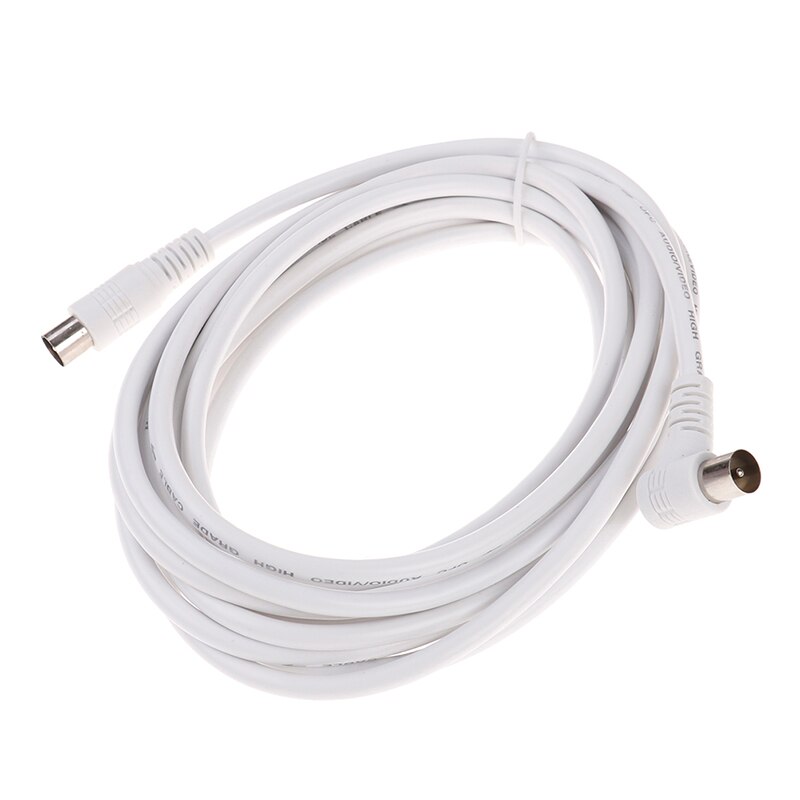 1Pcs 1.5/3/5M 1X TV line Digital Television Cable Tv/m-tv/stb Antenna Digital Video Rf Cable: 3m