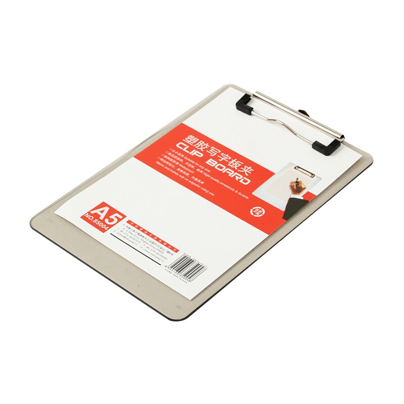 A4/A5 Plastic Writing Board with Clip Transparent File Folder Writing Pad File School and Office Supplies