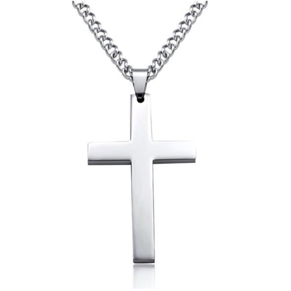Collier ras du cou en acier inoxydable pour homme et femme, bijou de prière de jésus, croix Crucifix, or/noir