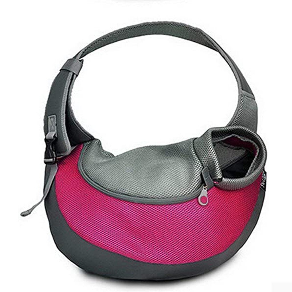 Kjæledyrsbærer hund foran brystryggsekk fem hull ryggsekk hund utendørs bærer tote bag slyngeholder mesh katt valp hundebærer #3