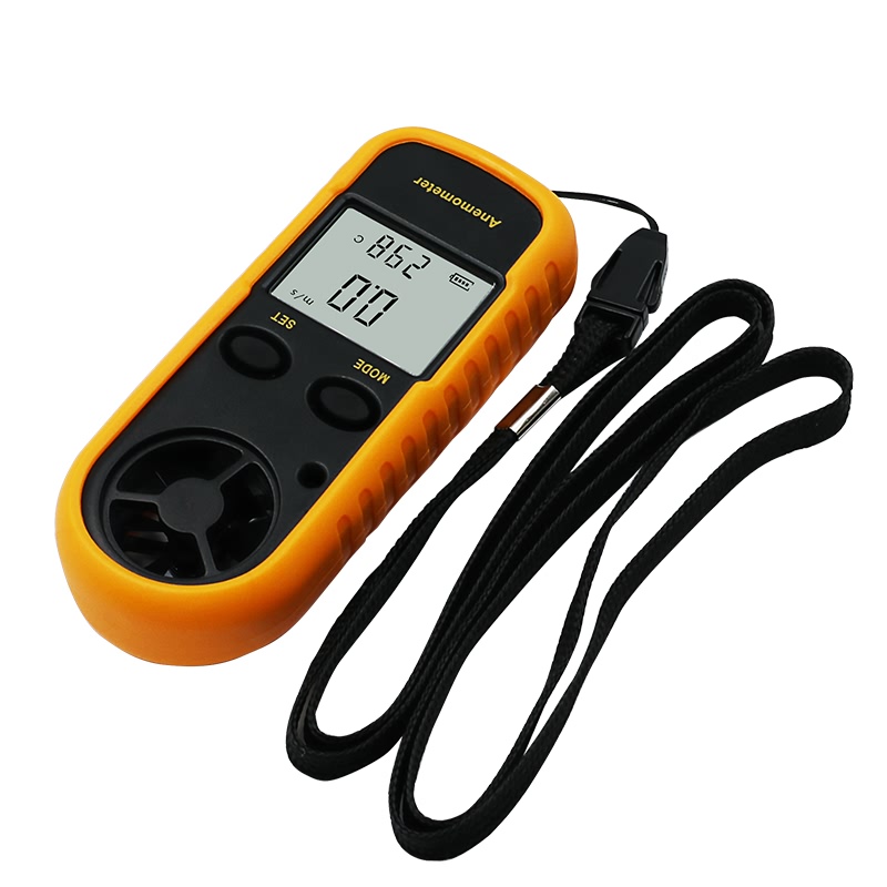 Kethvoz Anémomètre VMC Debimetre, Anemometre Mesure Débit Air Volume CFM Tester Vitesse du Vent Température pour Système AC, Mesureur vitesse l'air industriel avec MAX MIN AVG Stockage Données