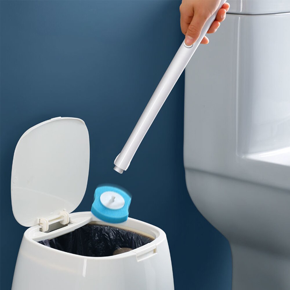 Toilet Brush Modern Hygienic Toilet Brush Clean Sanitation Toilet Brush Disposable Long Handle Cleaner Tool For Bathroom