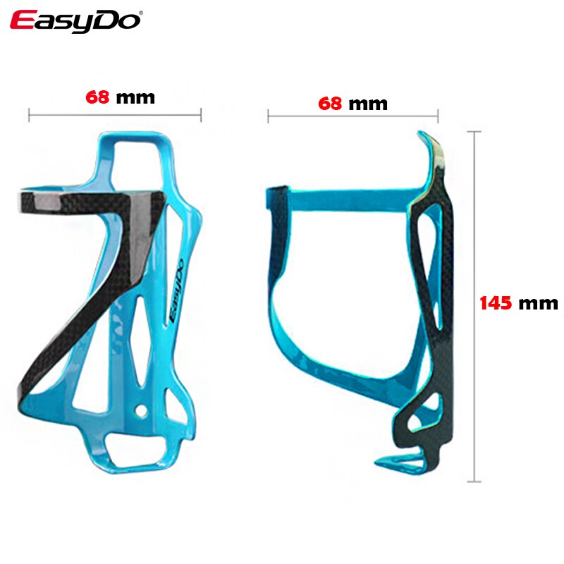 Soporte de botella de agua de bicicleta EasyDo, portabotellas Pure 3K fibra de carbono 24g piñón fijo jaula para tetera accesorios de bicicleta
