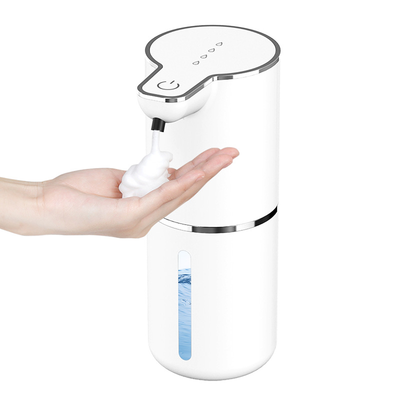 Automatisk berøringsfri sæbedispenser med usb-genopladelig funktion og justerbar skumudgang. hygiejnisk håndfri sæbedispenser.