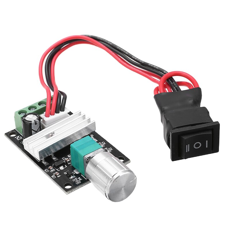 3A DC 6V/12V/24V PWM Motor Controller Adjustable Forward Backward Switch Linear Actuator Governor Speed Control