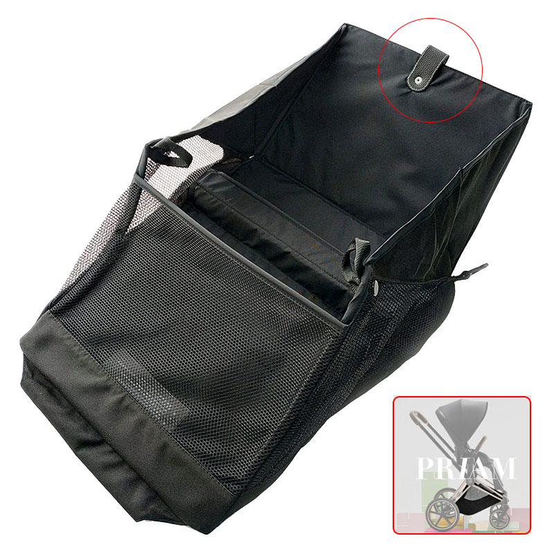 Kinderwagen-Einkaufskorb, jeweils für Cybex Priam 3/4 Mios 2/3 Melio2/3 Buggy-Aufbewahrungstasche, Tragekorb, Babywagen-Zubehör: Rot