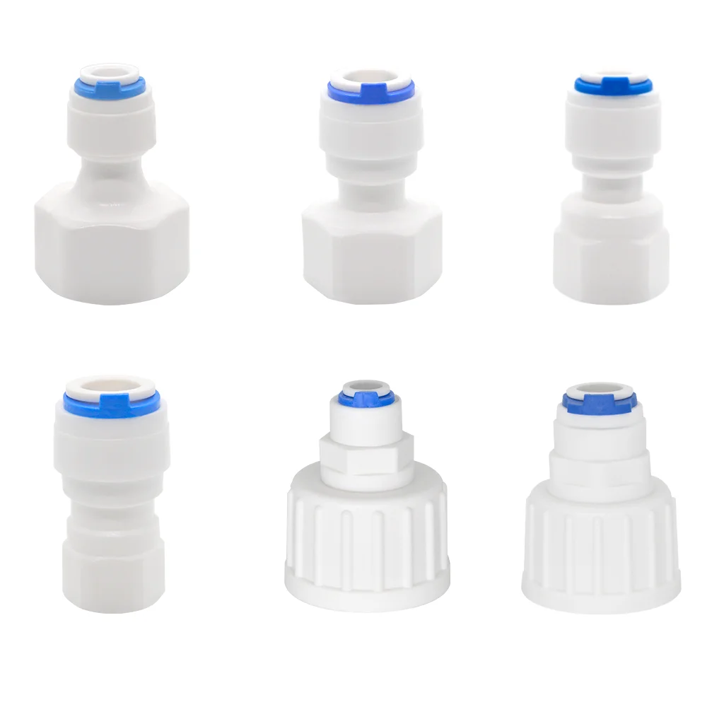 Aquarium Connector - Female Thread Adapter - Straight Combination Tube - Plastic