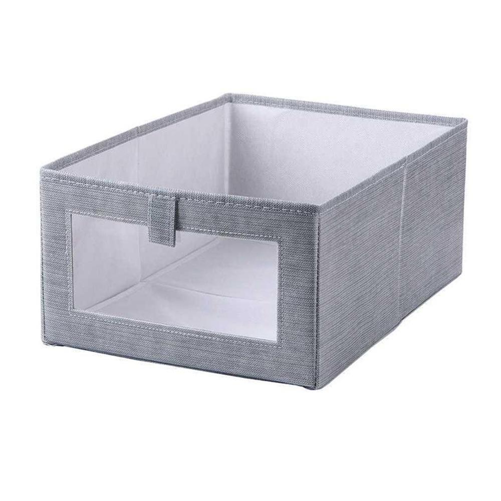 Caja de almacenamiento plegable para ropa interior, contenedor de almacenamiento no tejido para el hogar, ahorro de espacio de vestuario, cajón de acabado, V9J1: B
