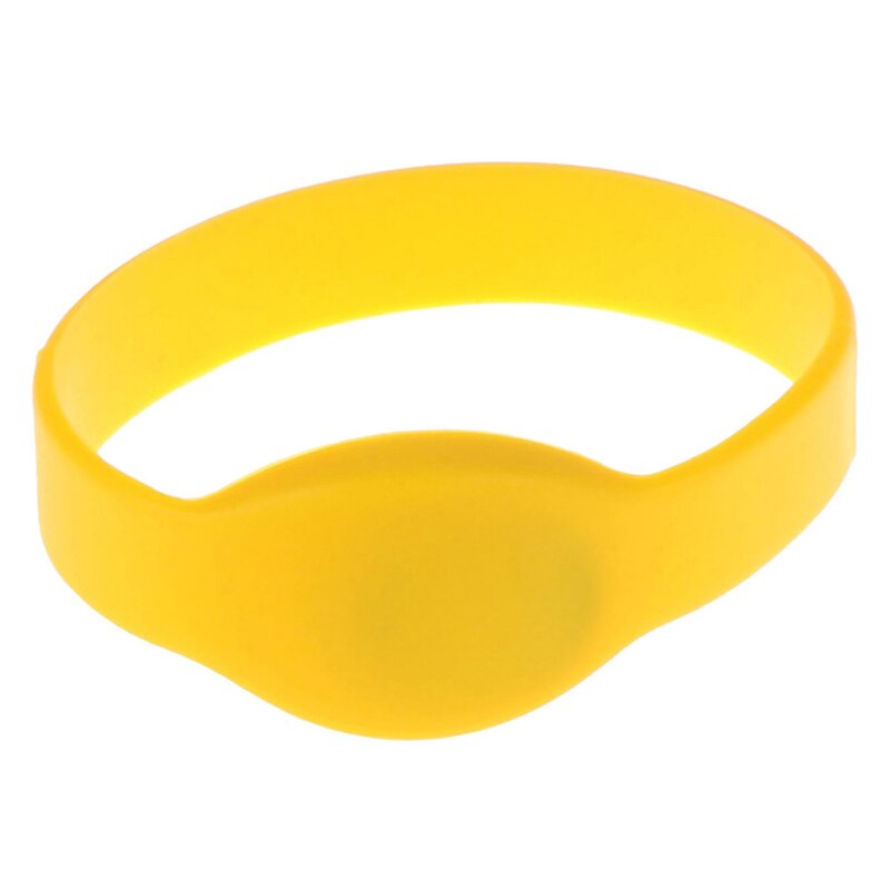 1pc 125 khz  em4100 tk4100 polsband rfid-armband id-kaart siliconen band alleen-lezen toegangscontrolekaart 3 kleuren: Geel