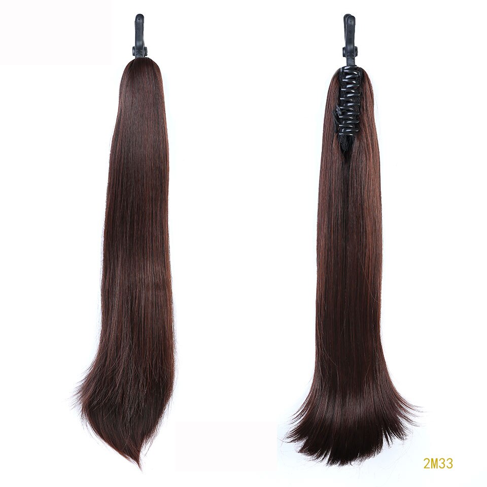 Accessoires De Cheveux Pour Femmes Longue Droite Marron Ombre Griffe Wachtrij De Cheval Pince À Cheveux Synthétique Nl Extension De: 2M33