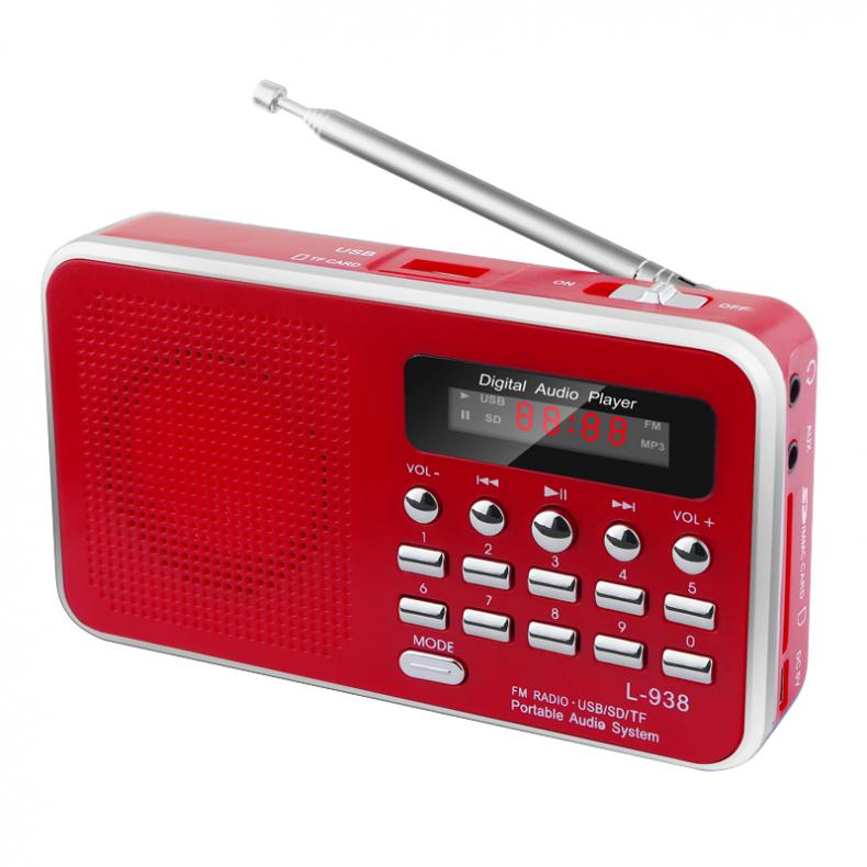 Rolton Draagbare Mini Fm Radio Dab Radio Portatil Am Fm Radyo Muziekspeler Speaker Voor Tf Sd Card Usb Lcd display Zaklamp