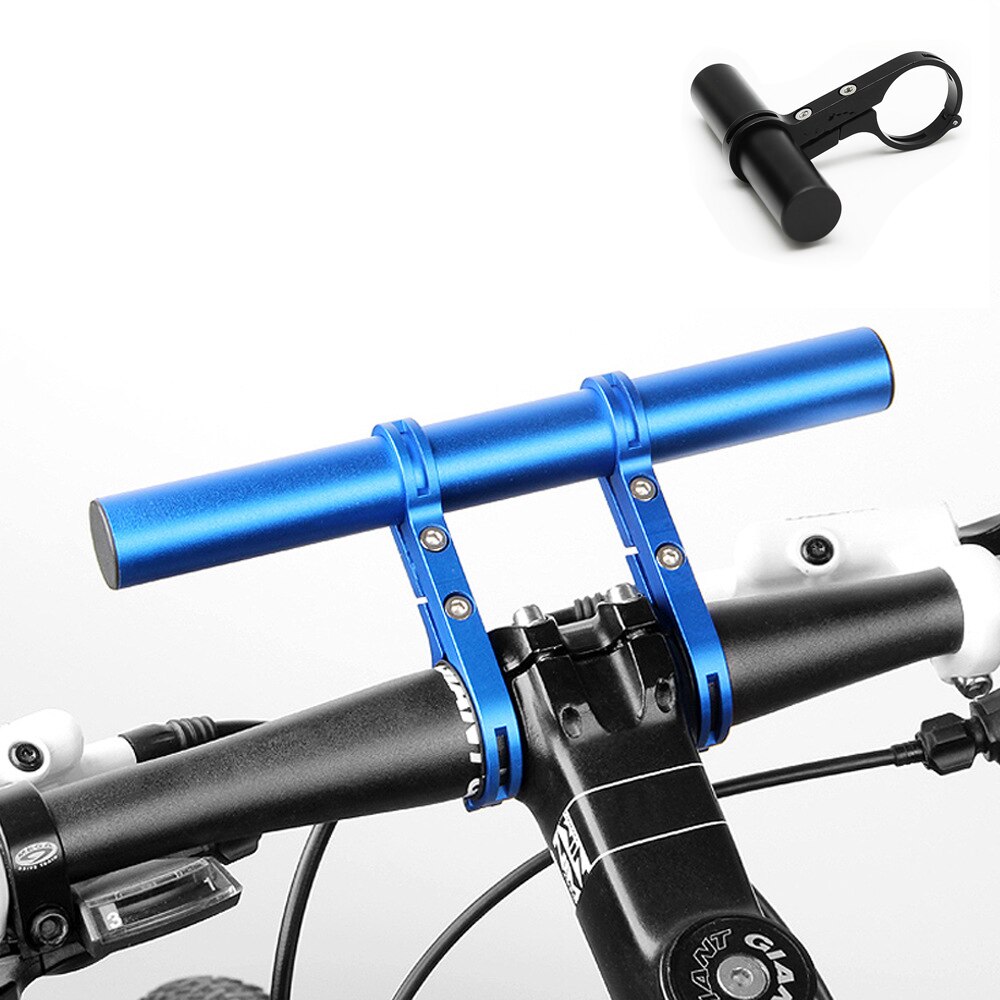 10/20/30cm cykel styr forlænger mountainbike front lys beslag computer holder lampe støtte stativ legeret fiber stativ