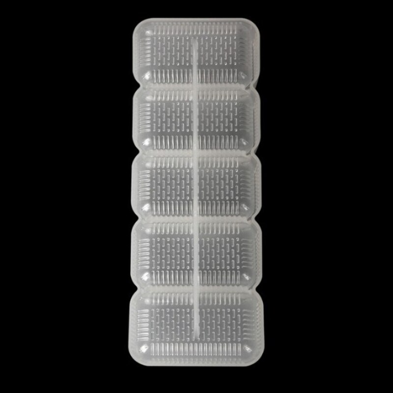 5 uds, fabricante de Sushi Nigiri de plástico de alimentaria, moldes de bolas de arroz, 5 rollos, fabricante de prensa antiadherente, herramienta para Bento DIY
