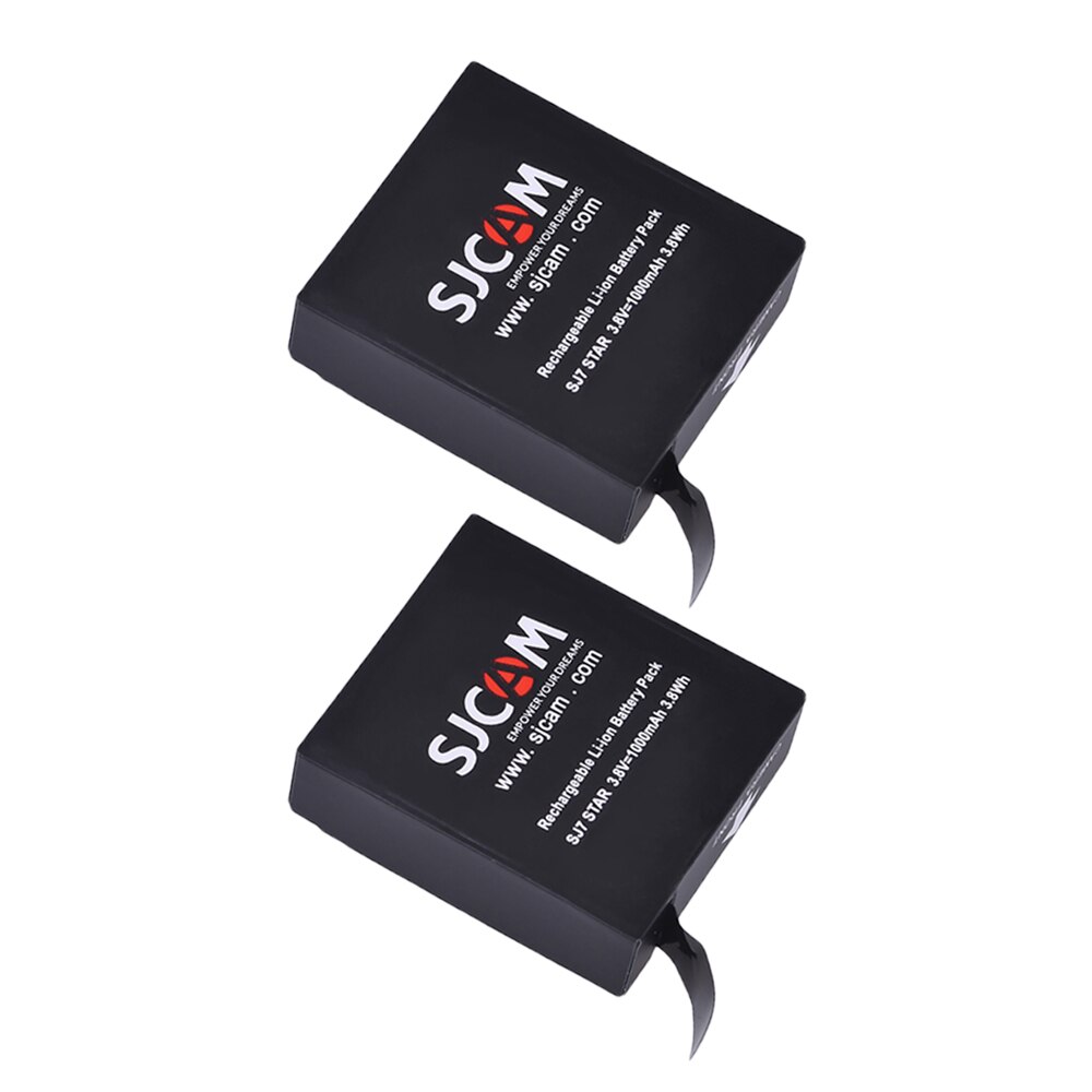 2pcs 1000mAh Originele SJCAM SJ7 Star Batterij voor SJCAM SJ7 Ster Sport Actie Camera Accessoires