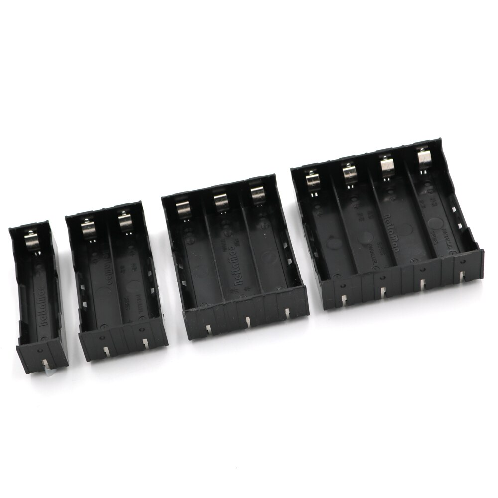 1/2/3/4 Section Battery Terminal Case Holder Storage Box For 18650 Rechargeable Batteries 3.7V DIY Connector Series parallel