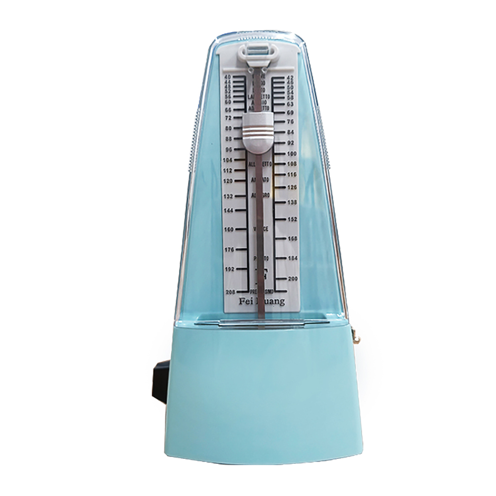 Toren Type Metronoom Mechanische Metronoom voor Piano Gitaar Bas Drum Viool Ukelele Muziekinstrument Universele Oefentool: Blauw