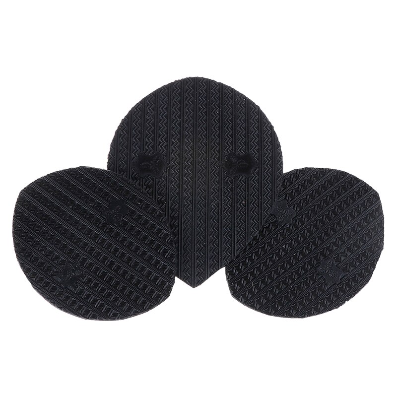 1pair Mens Black Rubber DIY Stick On Shoes Sole Anti-Slip Hard-Wearing Mat Soles Pads Sticker For Shoes