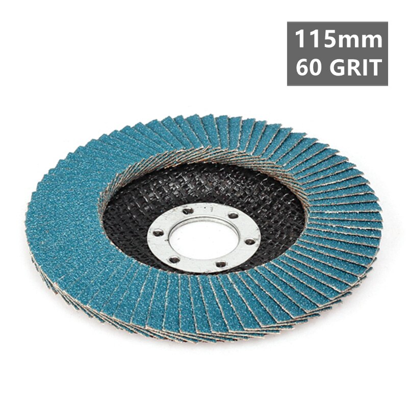 Versery Fächerscheiben 115/125 mm Winkelschleifer Schleifscheiben Körnung 40/60/80/120 Schleifscheiben Klingen für Edelstahl Eisen: XS / Gold