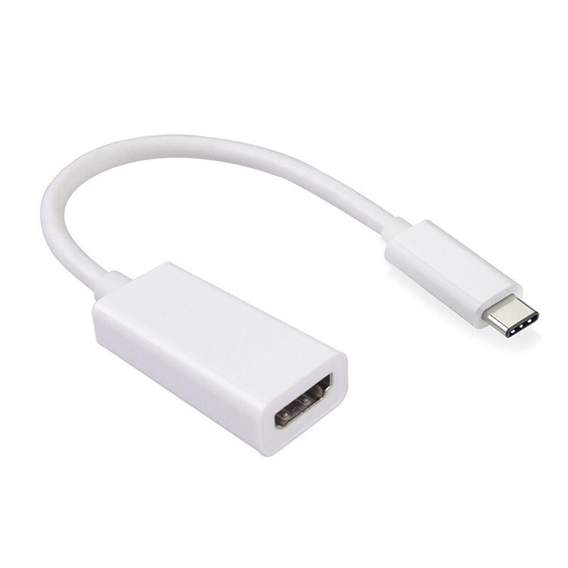 Type C HDMI Adapter Phone to TV Cable HDTV Video Converter for Samsung Galaxy S20 Ultra S10 S9 S8 Note10 9 For HUAWEI LG PC: White