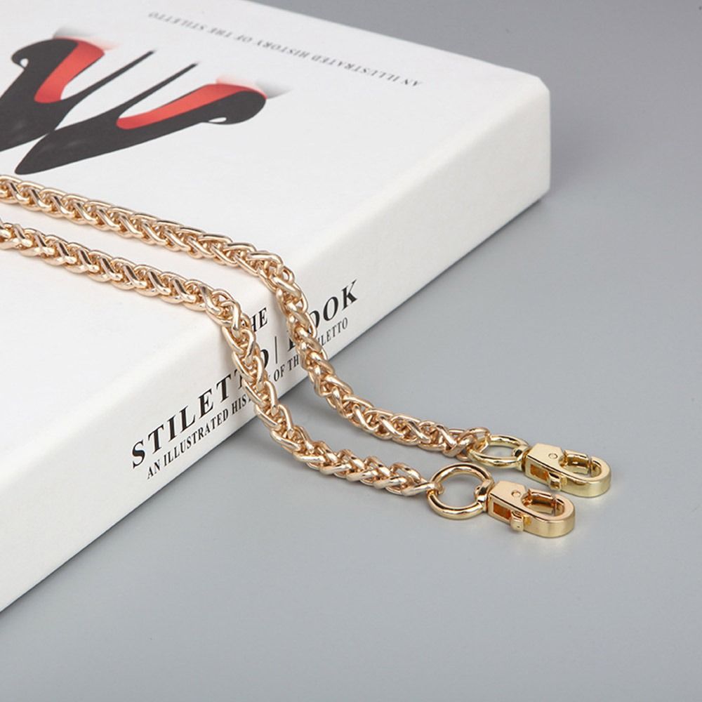60cm 120cm Golden Silvery Aluminum Chain Metal Chain Handle Replacement Chain For Jewelry Making Findings Bag Chain Strap: L / Rose Gold