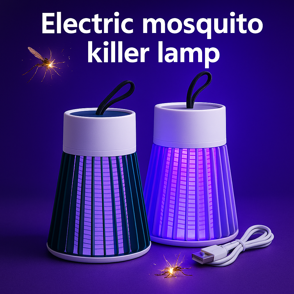Muggenmoordenaar Lamp, Elektrische schok Insect Zapper USB, Slaapkamer Buitengebruik, Twee-in-één insectenval voor moeders Wespen Muggen, Draagbaar