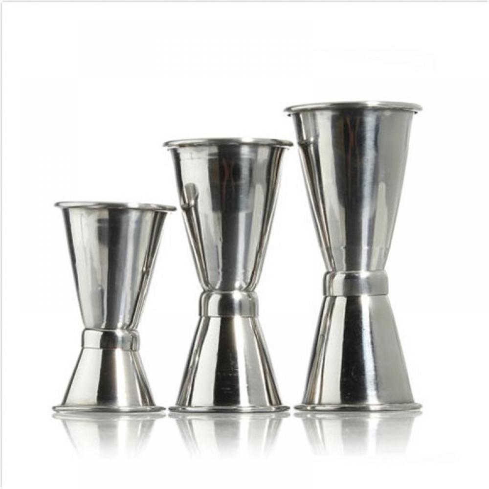 Popular 3 Size Single Double Shot Cocktail Wine Short Measure Cup Drink Bar Party